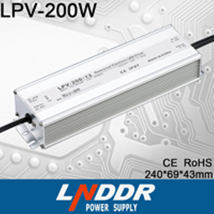 供應(yīng)LPV-200W-24V/8.3A LED戶外防水 電源 24V直流 電源